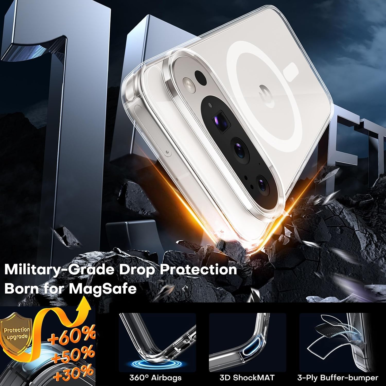 Thumbnail 1 de TAURI Magnetic Case for Pixel 10