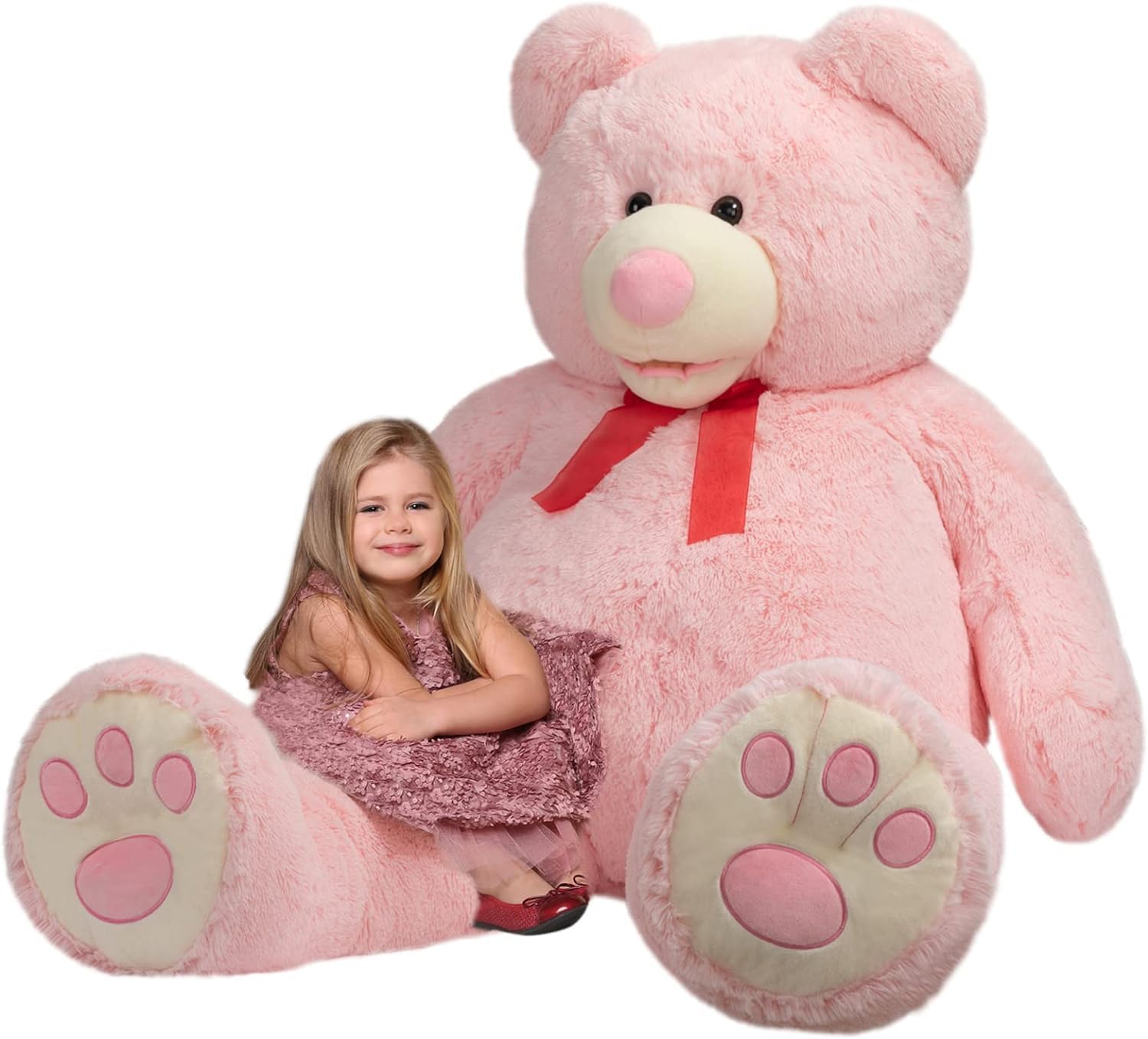 Detalle de HollyHOME 150cm Giant Teddy Bear: A Life-Sized Plush for Comfort and Décor