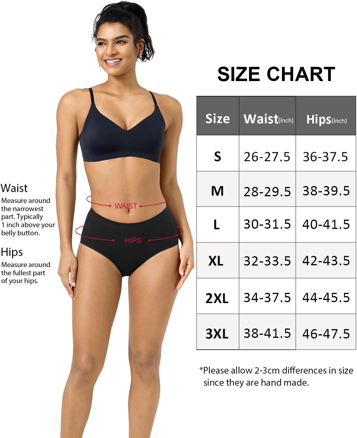 Thumbnail 4 de wirarpa Culotte Femme Coton Taille Haute