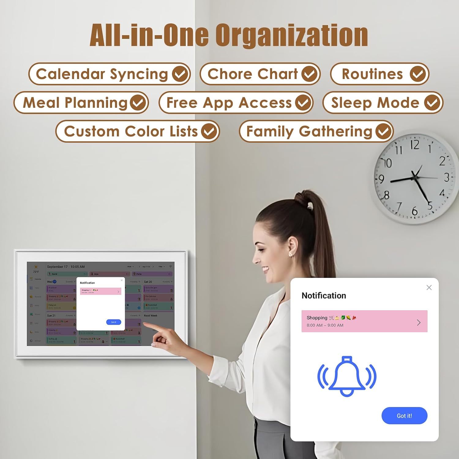 Detalle de Digital Calendar 15.6-Inch Wall Planner