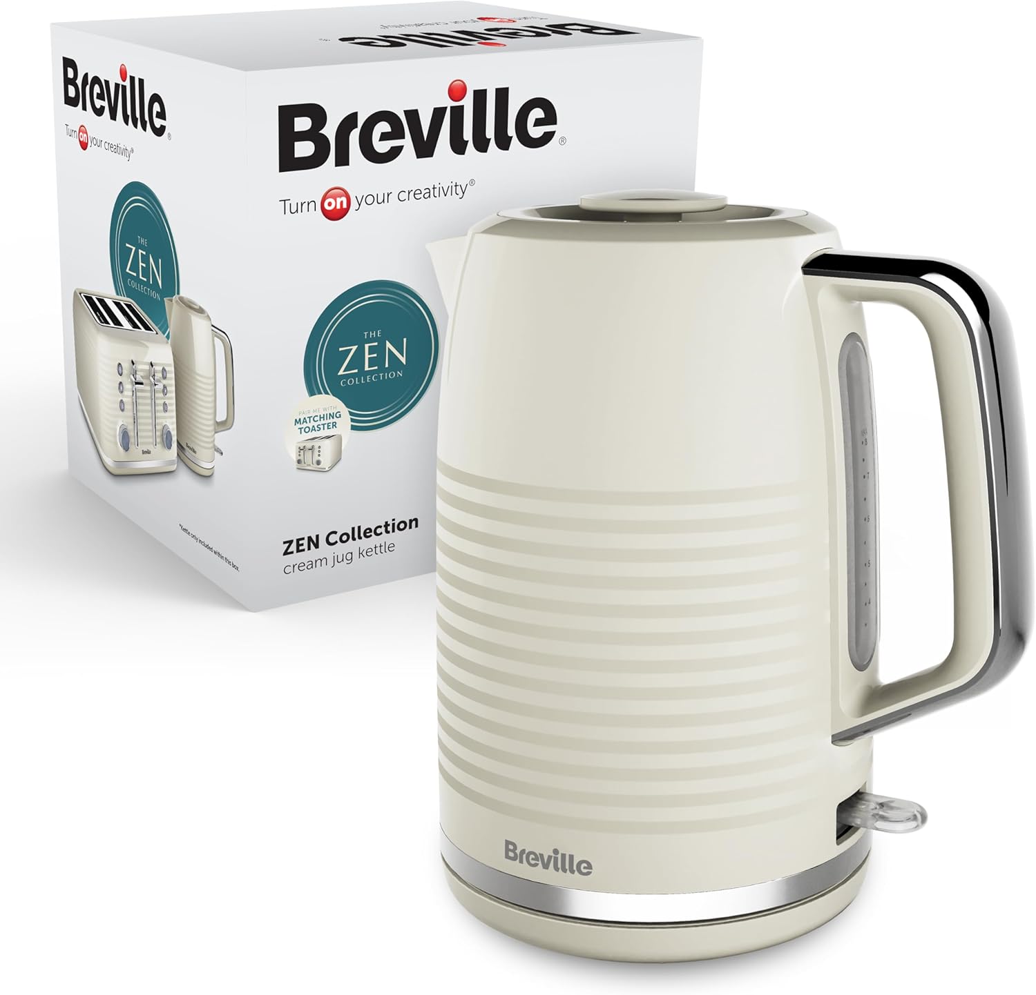 Thumbnail 6 de Breville Zen 4 Slice Toaster with High Lift & Wide Slots (Cream & Silver Chrome) – VTR028