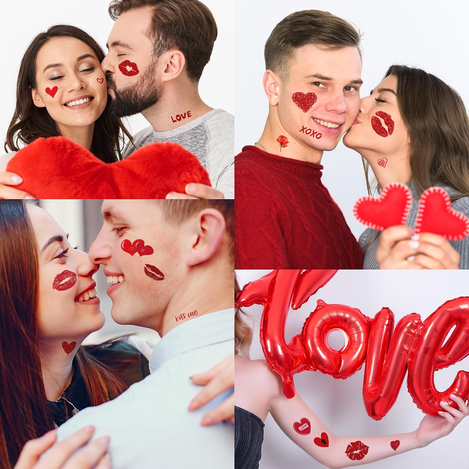 Thumbnail 5 de 120-Pack Cupid and Valentine Temporary Tattoos for Skin and Smooth Surfaces