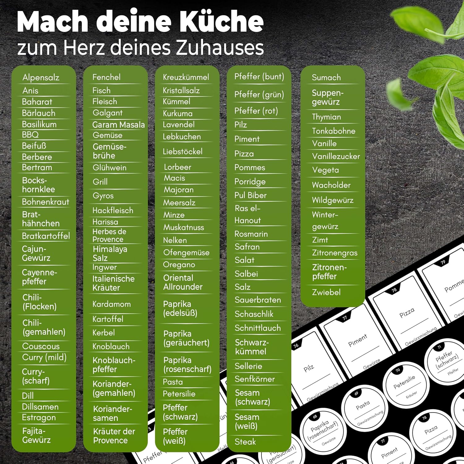 Thumbnail 4 de CLIDOR Gewürzetiketten 248 Stück für Gläser