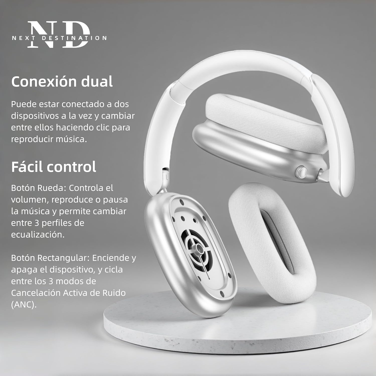 Detalle 1 de ND NEXT DESTINATION ND905-ANC Auriculares 40H