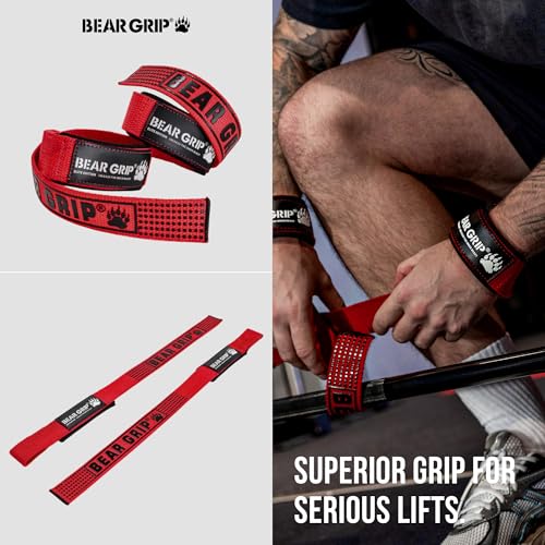 Detalle de BEAR GRIP Lifting Straps – Premium Weight Lifting Wrist Straps by BEAR GRIP