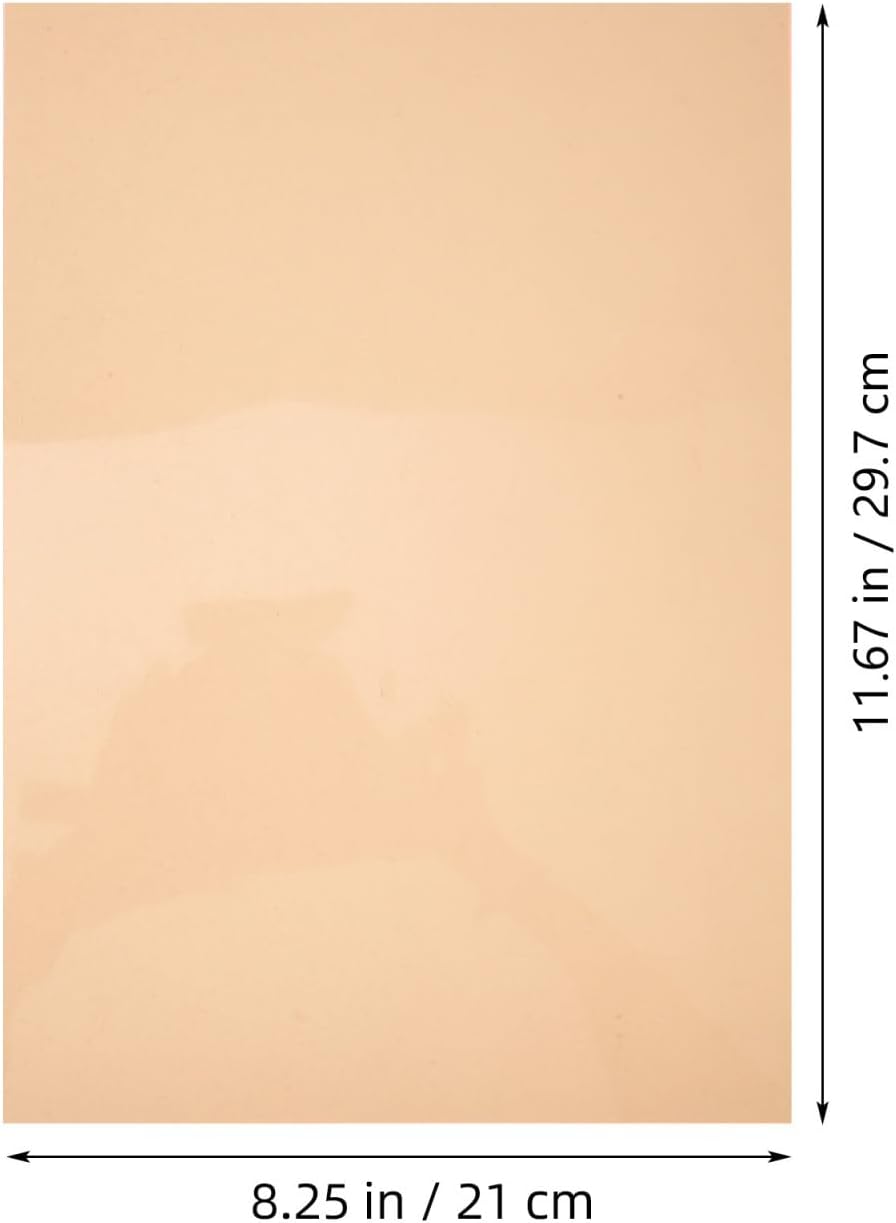 Thumbnail 1 de UKCOCO 6pcs Light Dimming Sheets: Orange Light Diffusion Gels for Photography and Classrooms (0.4mm, A4) – LightFilm PVC
