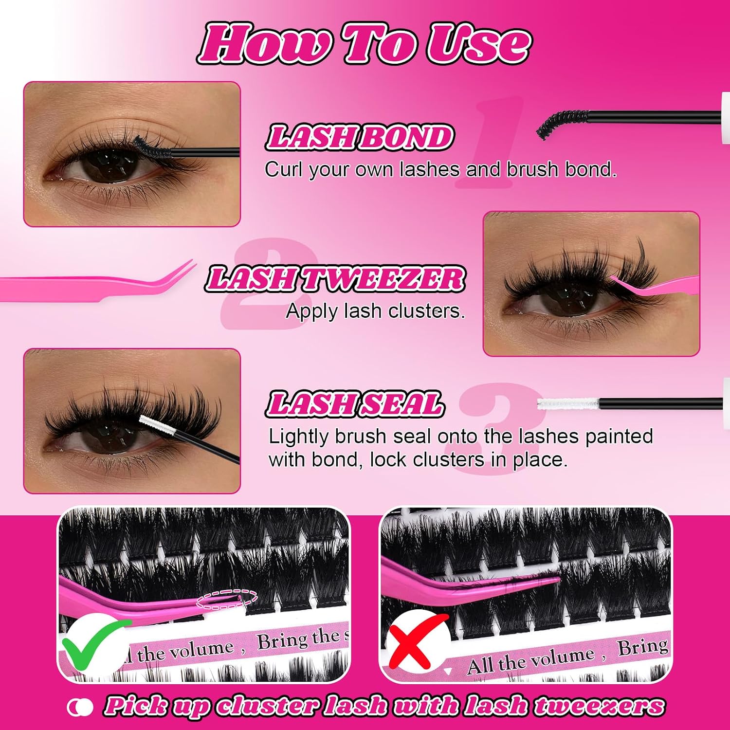 Thumbnail 6 de Cove Lash Clusters Kit Eyelash Extensions by MilyBest — All-in-One Home Salon Kit