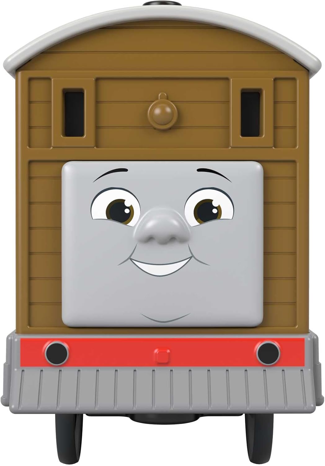 Detalle de Thomas & Friends Motorised Toy Train Toby (HTN30) with Battery Power and Cargo Car, ages 3+