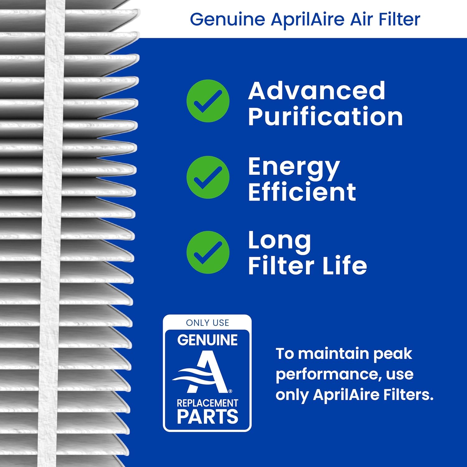 Thumbnail 2 de AprilAire 313 Replacement Filter (MERV 13) for AprilAire Whole House Air Purifiers—20x20x4 in. (Pack of 1)