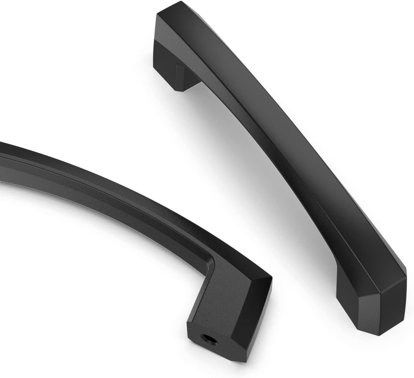 Detalle de Asidrama 3908 Matte Black Zinc Cabinet Pulls, 3-Inch, 10-Pack