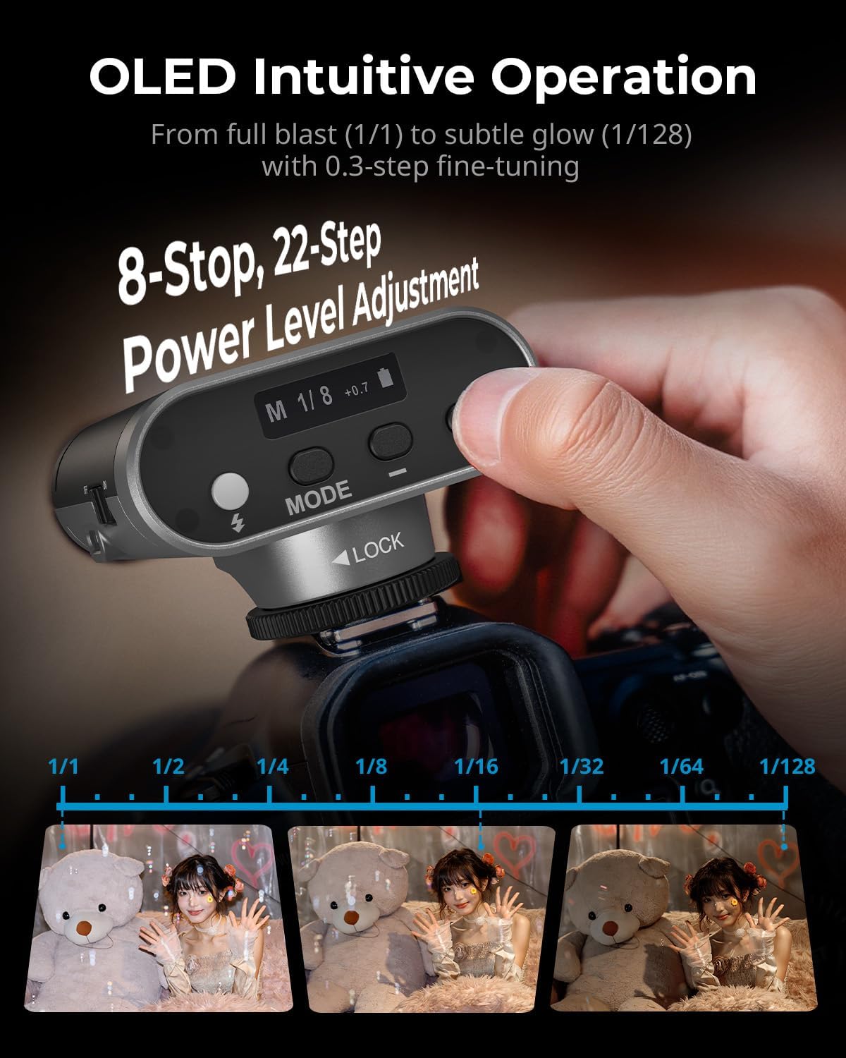 Thumbnail 3 de SmallRig Mini flash RS20: illuminazione portatile per Sony, Canon e altro ancora