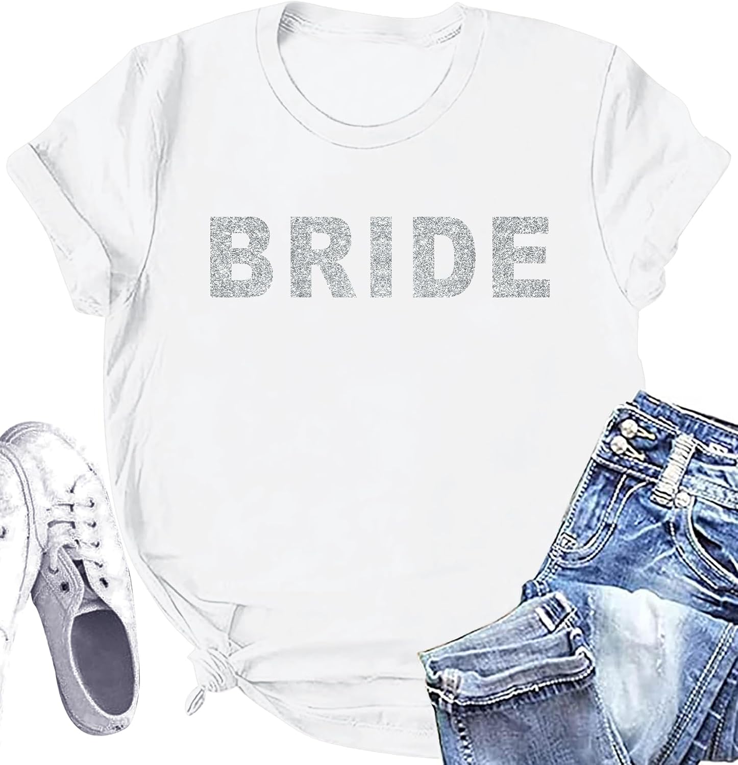 Thumbnail 6 de Bride Shirt for Women Engaged Crew Tee