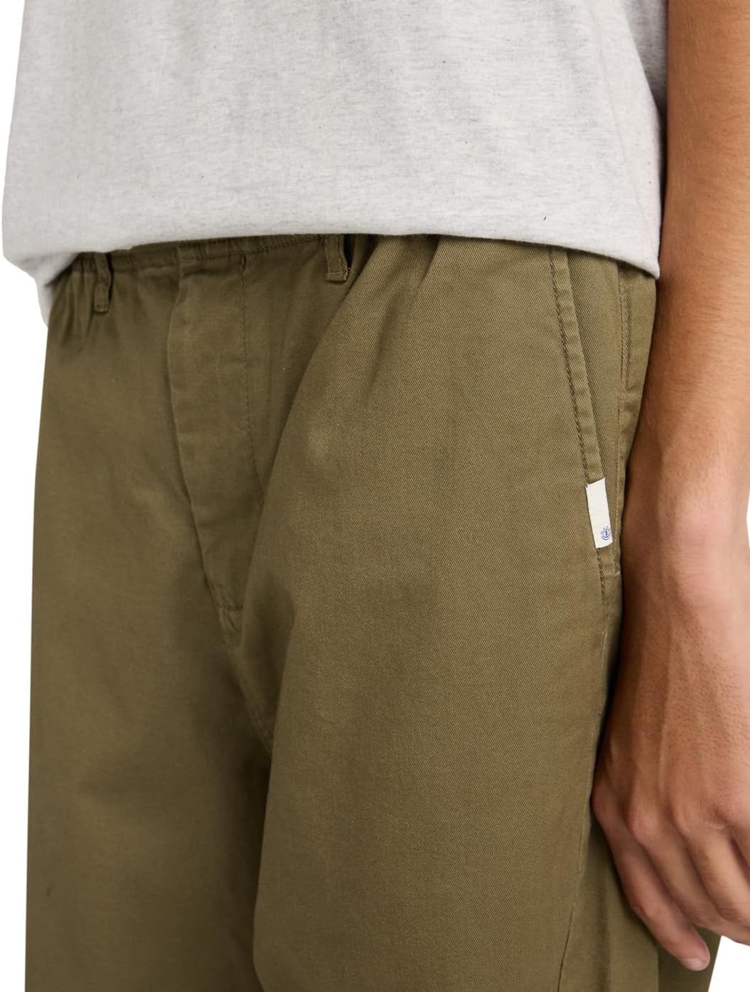 Detalle 2 de Element Regular Comfort Pantalon Chino Twill pour Homme – Classique, coupe Regular Tapered