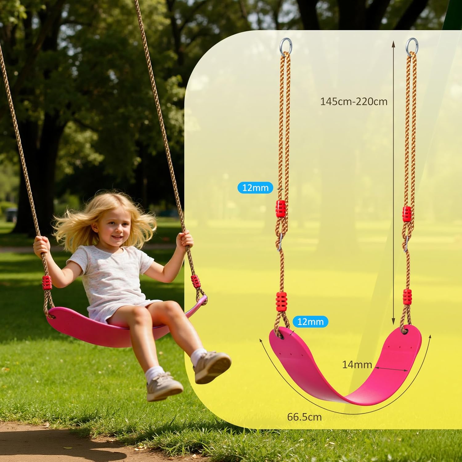Detalle 2 de EXTSUD Altalena elastica per bambini 67 cm 🛝