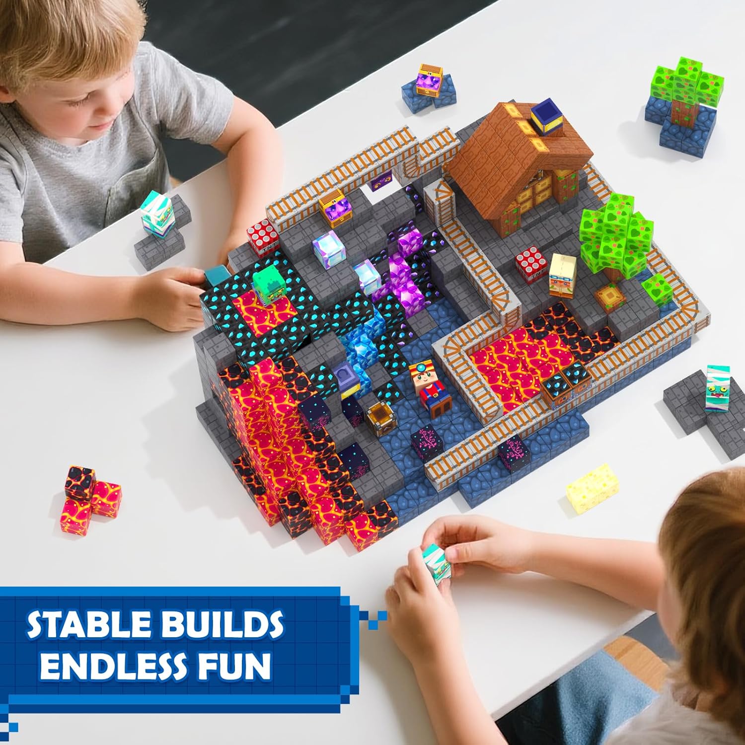 Thumbnail 1 de Magnetische Bausteine – Mine MagWorld von Coodoo (ab 3 Jahren)