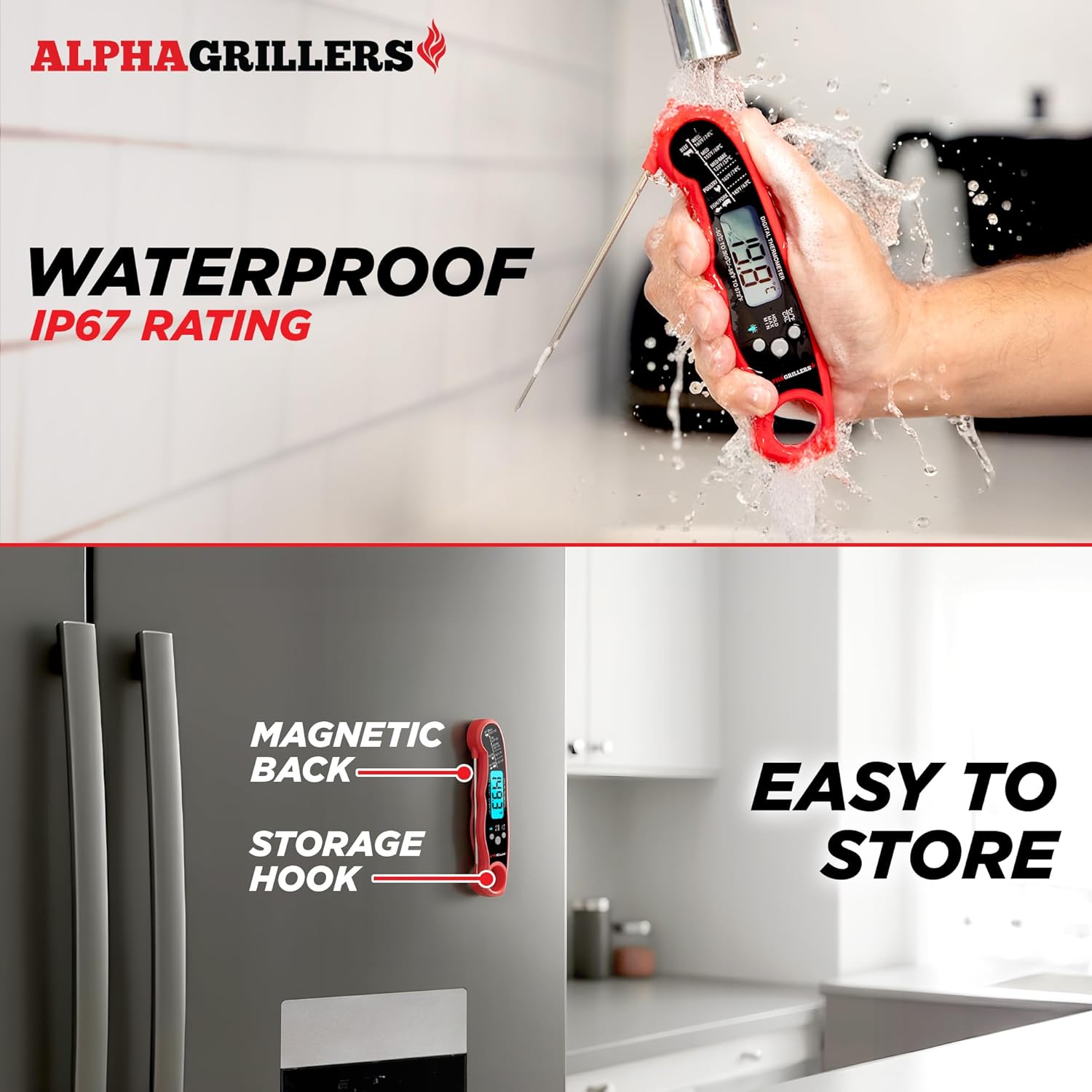 Detalle 2 de Instant-Read Magnetic Meat Thermometer 🍖