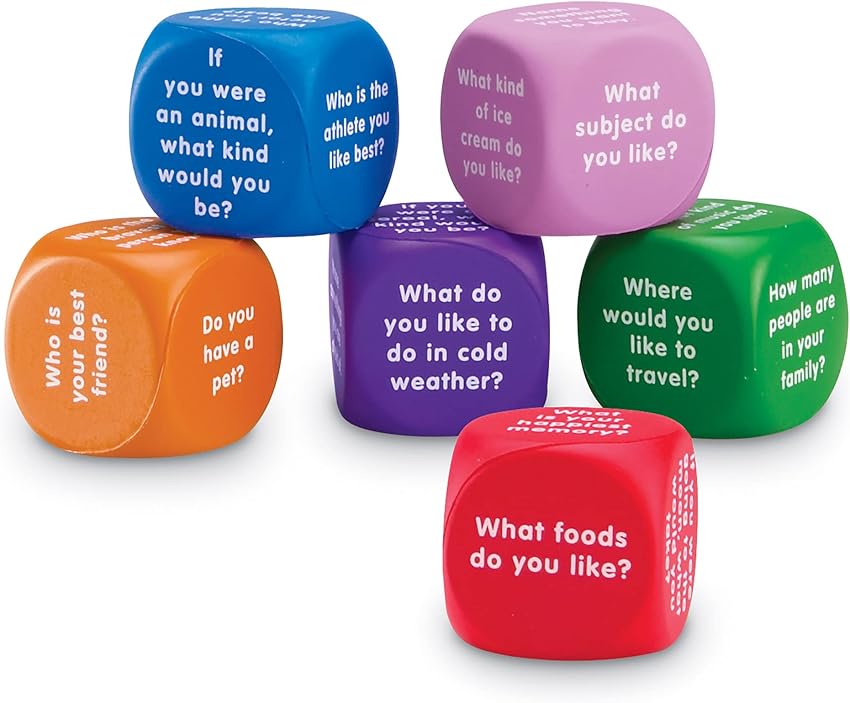 Detalle 1 de Learning Resources Dados para Conversaciones 6 dados 🎲