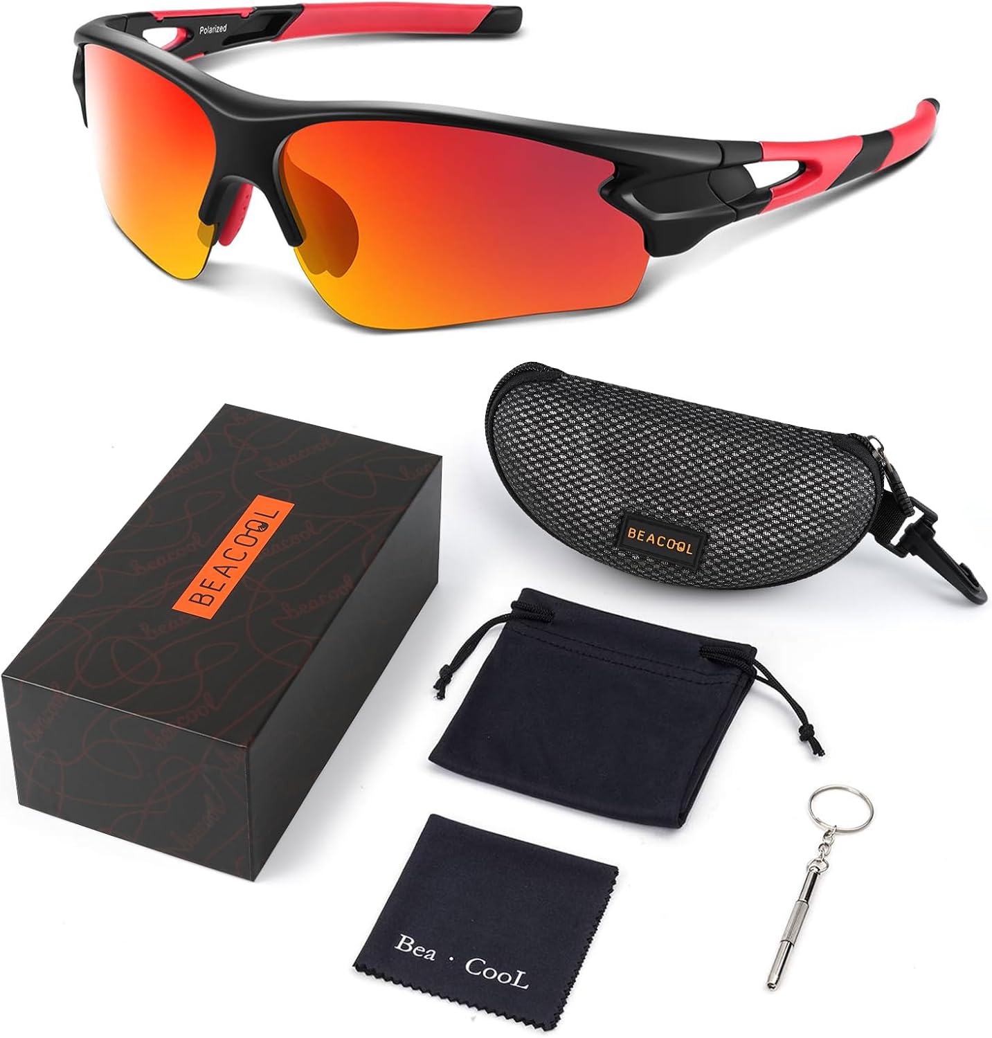 Thumbnail 6 de BEACOOL Polarized Sports Sunglasses – UV400, TAC Lens, Rimless Frame