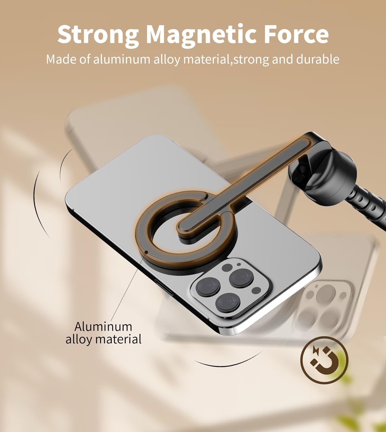 Thumbnail 3 de TONEOF 68" Magnetic Selfie Stick Tripod for Magsafe