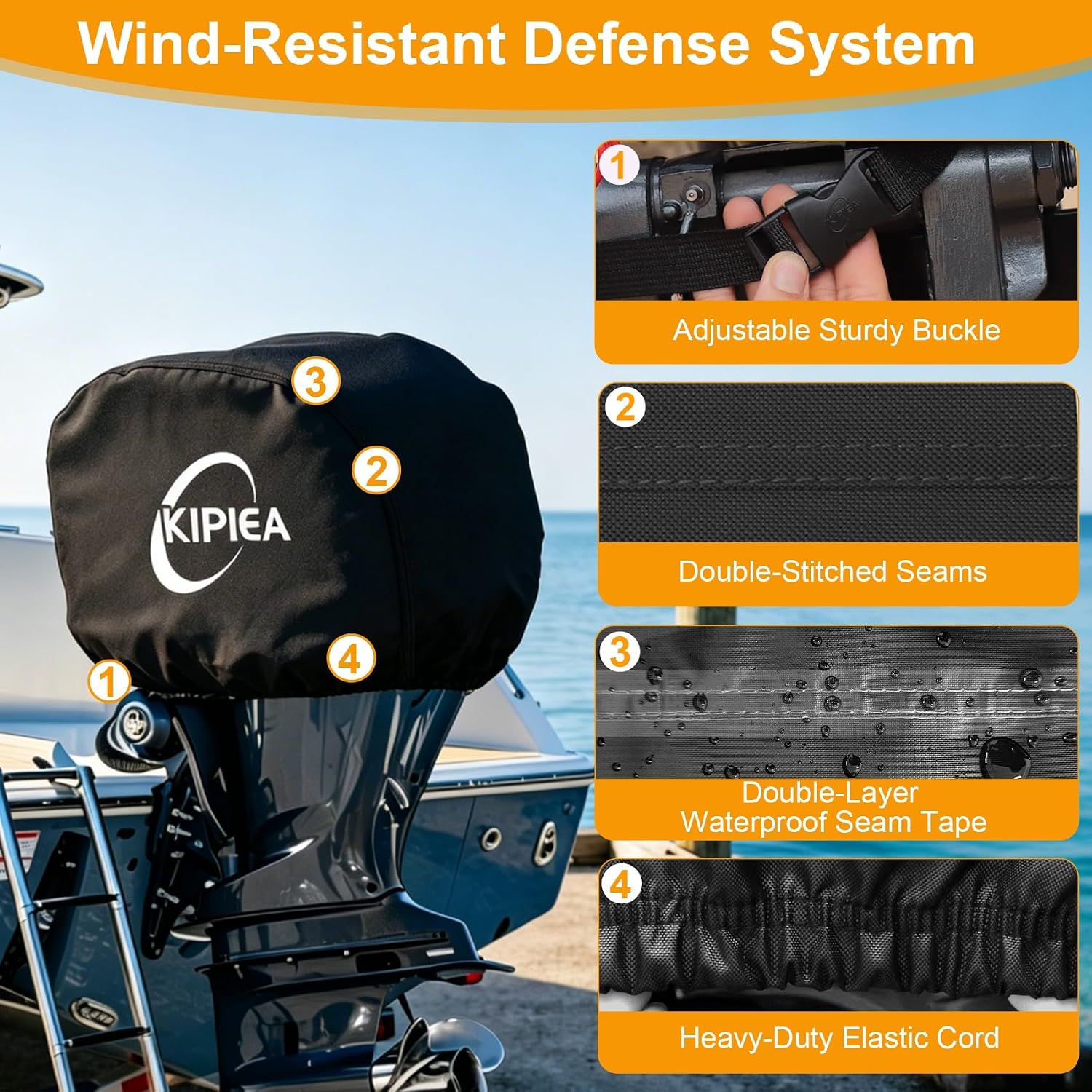 Thumbnail 4 de Kipiea Outboard Motor Cover 1300D