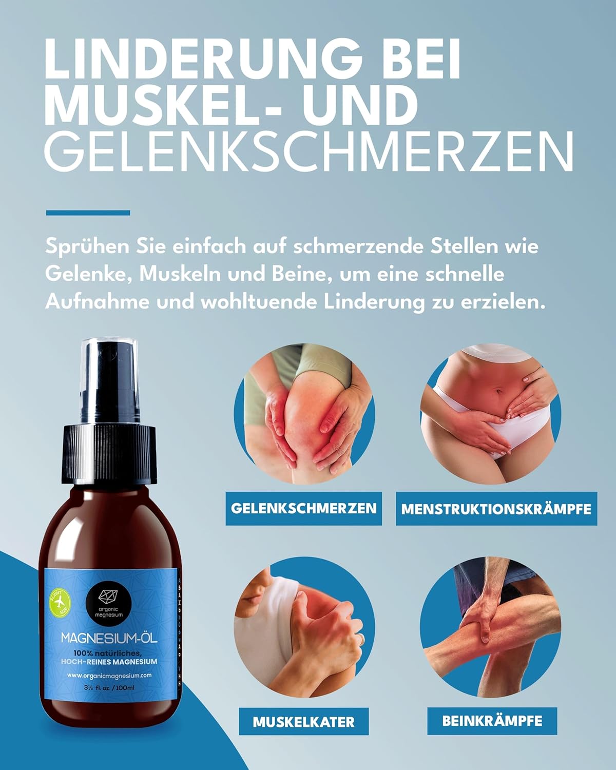 Thumbnail 1 de Magnesiumöl Spray 100 ml mit 31 % MgCl2