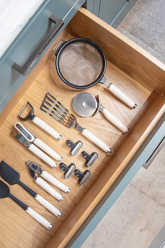 Detalle 2 de KitchenAid Espumadera colador de araña beige 🍴