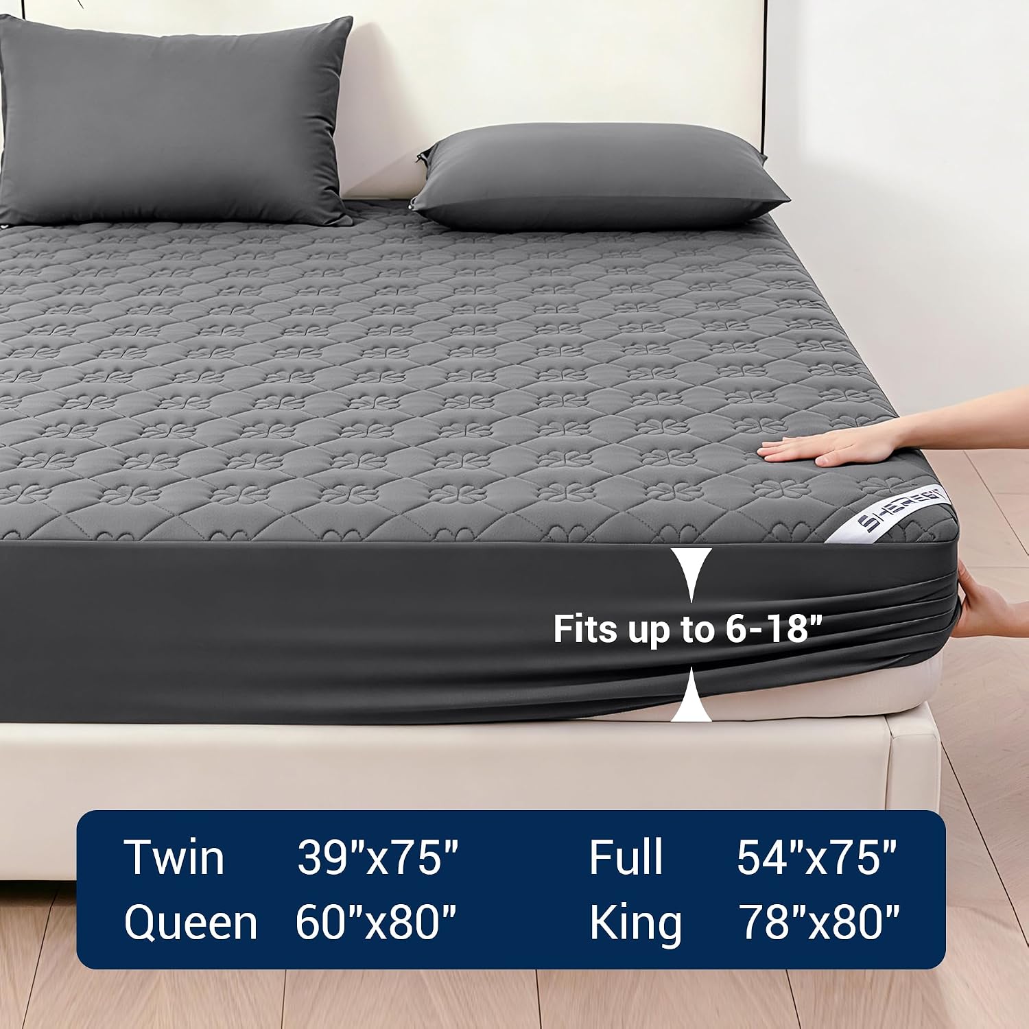 Thumbnail 6 de SheRest Waterproof Mattress Protector King Size