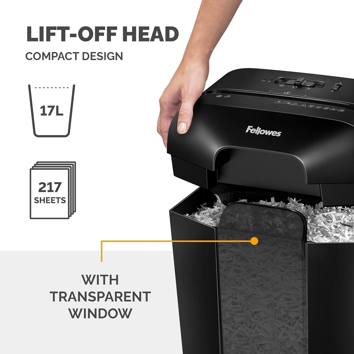 Detalle 2 de Fellowes LX50 Paper Shredder for Home Office Use