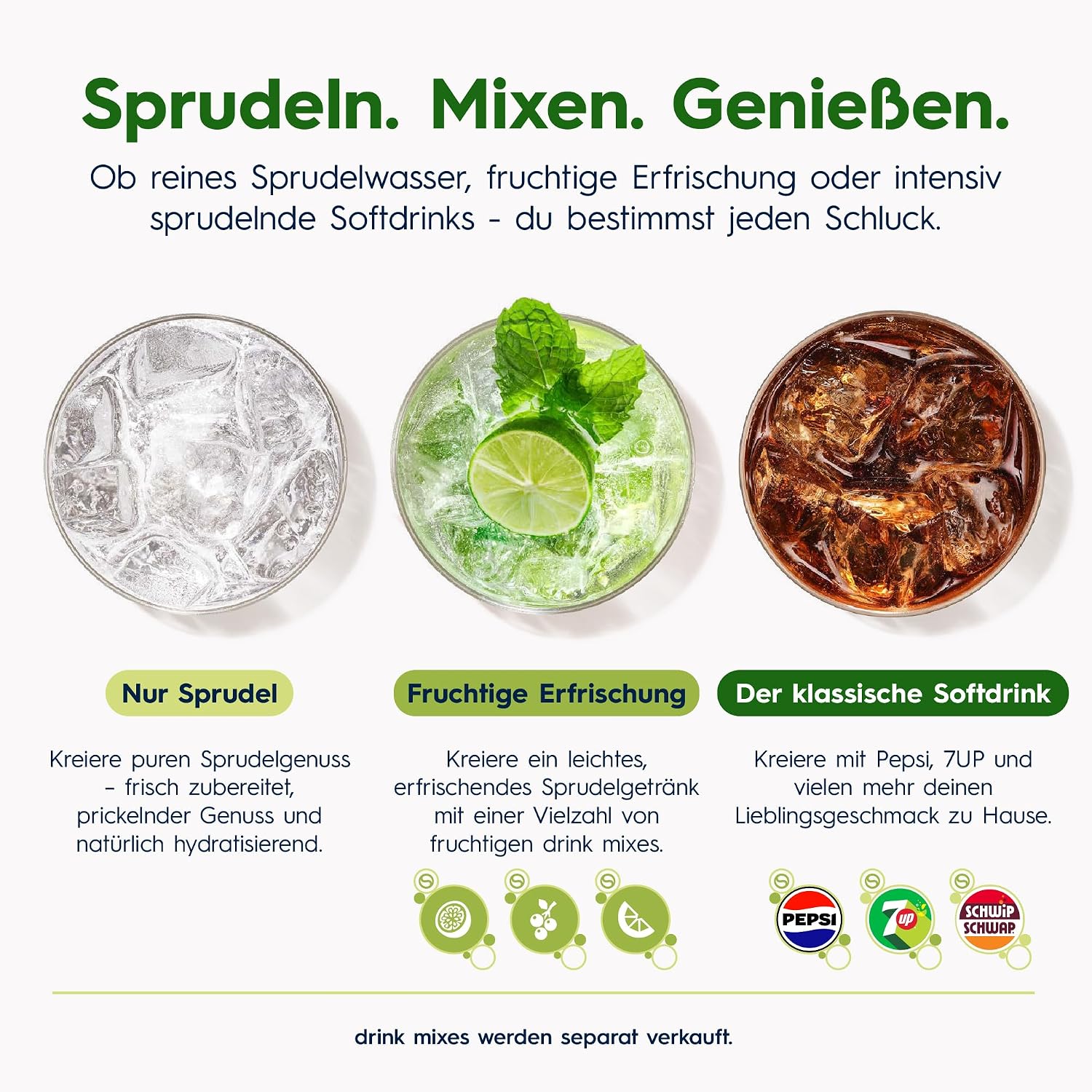 Thumbnail 6 de Sodastream CRYSTAL Glaskaraffen 0,7 L – 2er-Set, spülmaschinenfest, kompatibel mit CRYSTAL & PENGUIN Wassersprudler