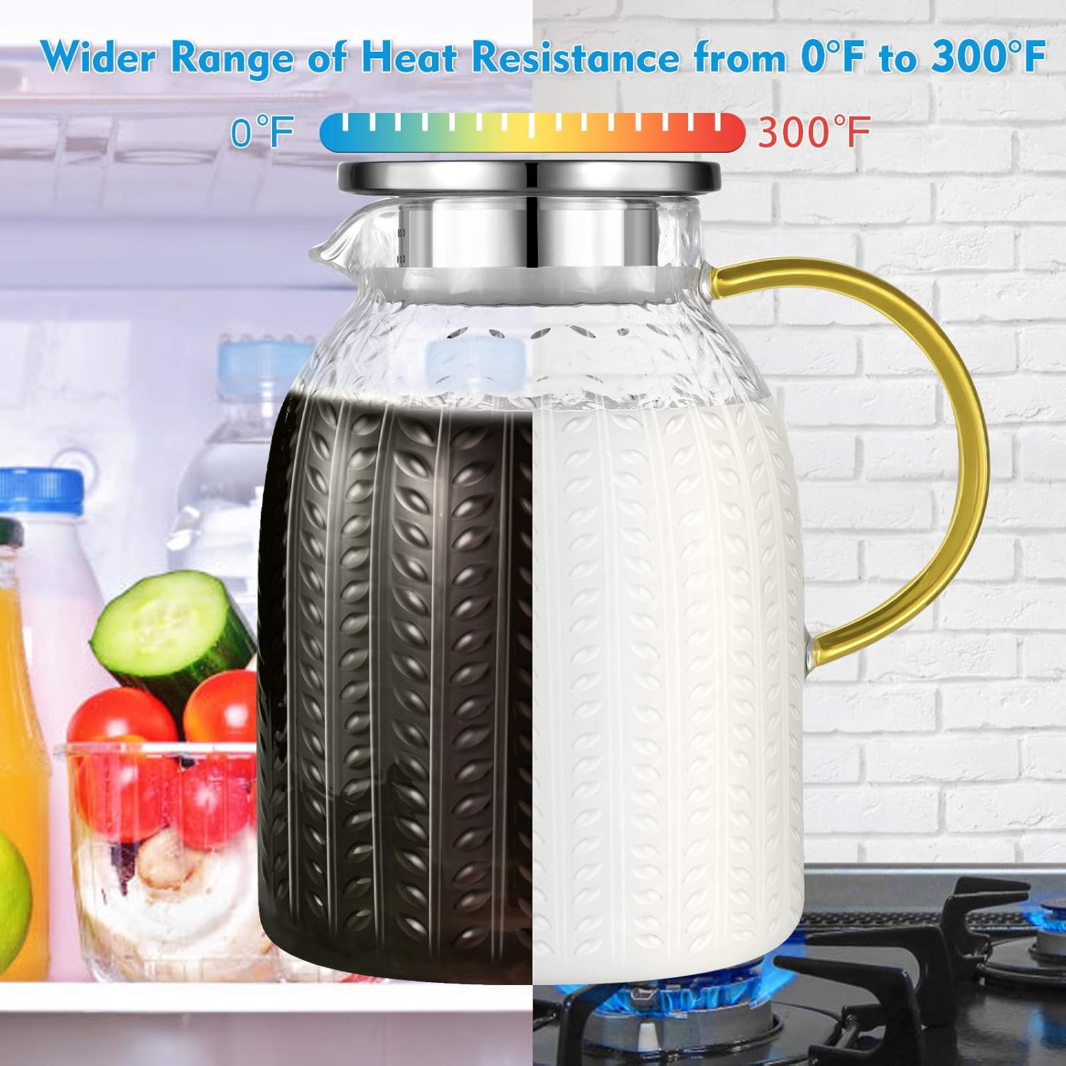 Thumbnail 2 de Aofmee Glass Pitcher 1.8 L