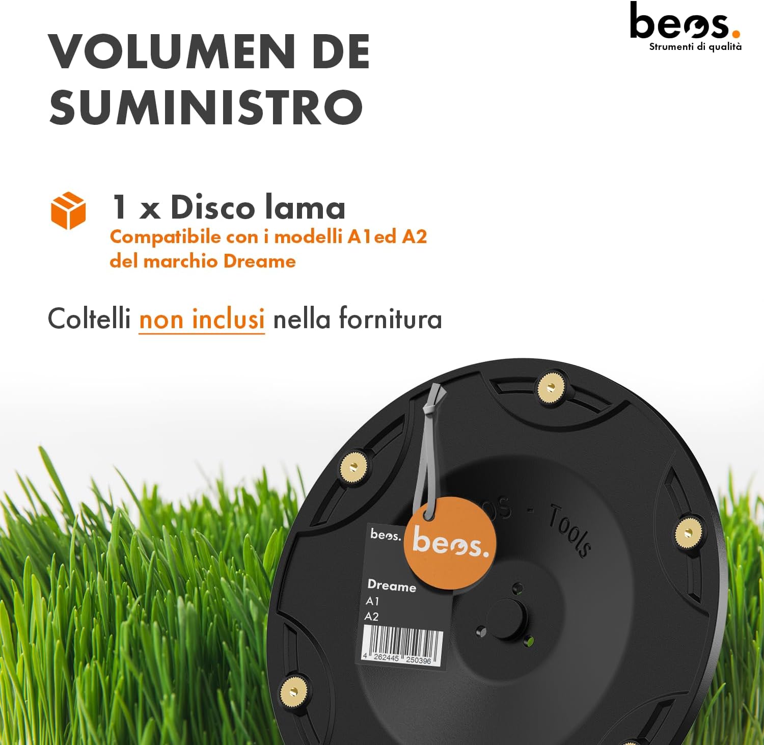 Thumbnail 2 de BEOS dischi di regolazione per robot tosaerba Premium Ø 190 mm – 2 dischi con lame per 6 posizioni, per Dreame A1 e A2