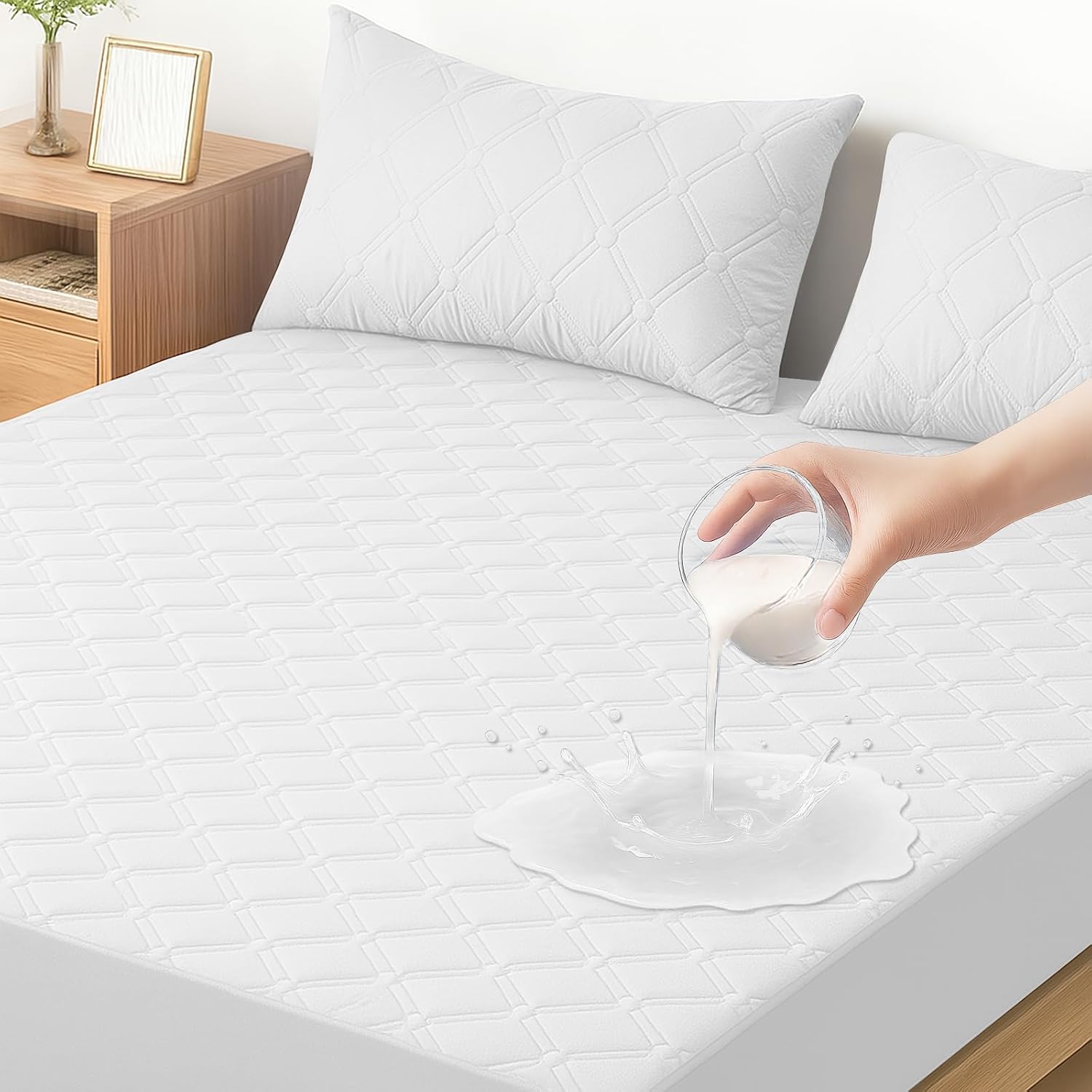 Detalle de Ystyle coprimaterasso 160x200 impermeabile