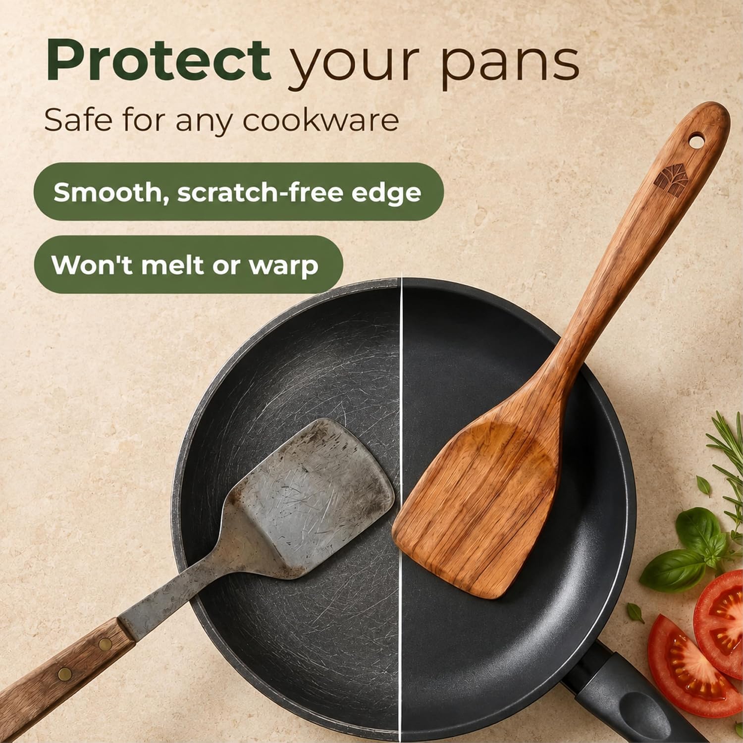 Thumbnail 5 de Teak Wood 10 Pc Cooking Spoon Set 🥄