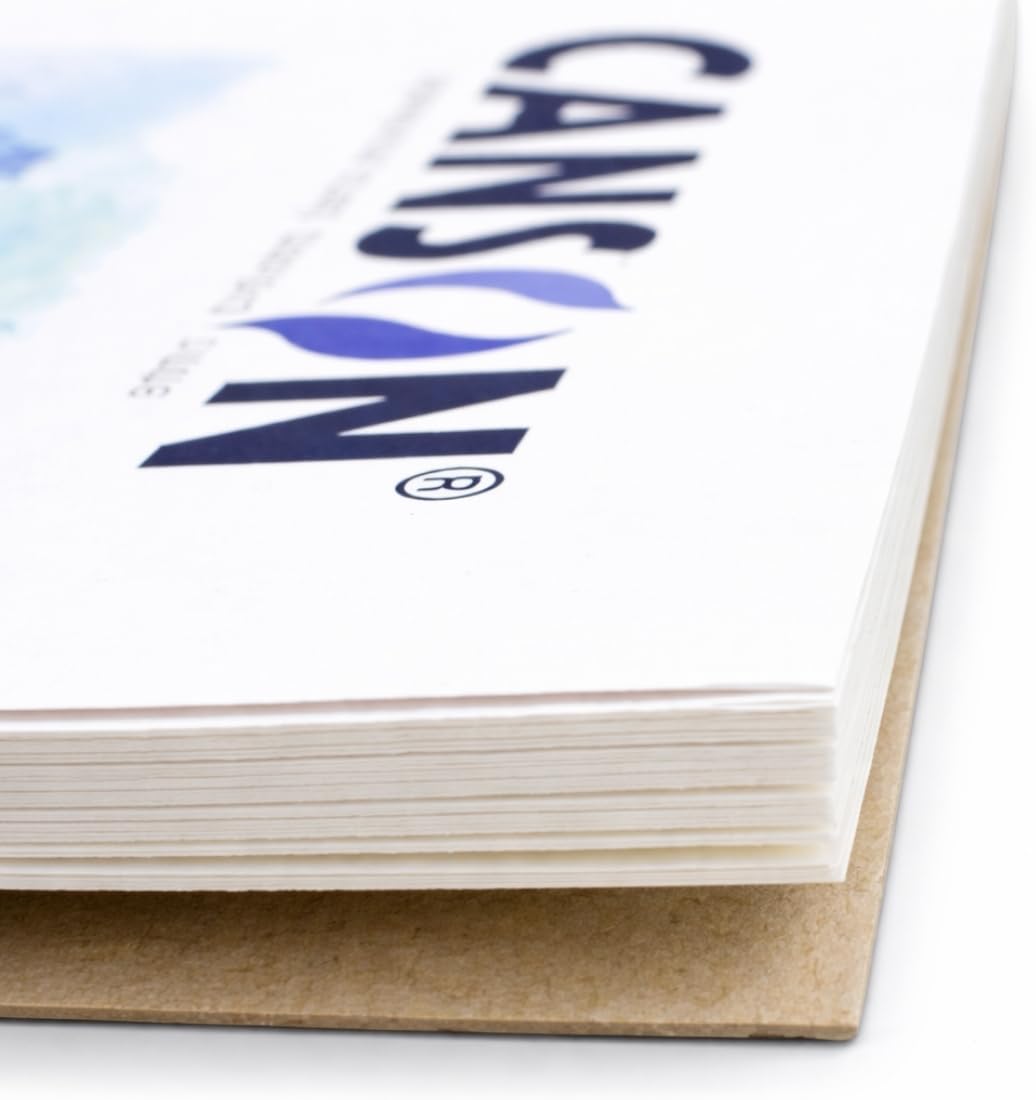 Thumbnail 3 de Canson Montval Blocco per acquerello 24 x 32 cm, 12 fogli 270 g/m² – grana nuvola, bianco