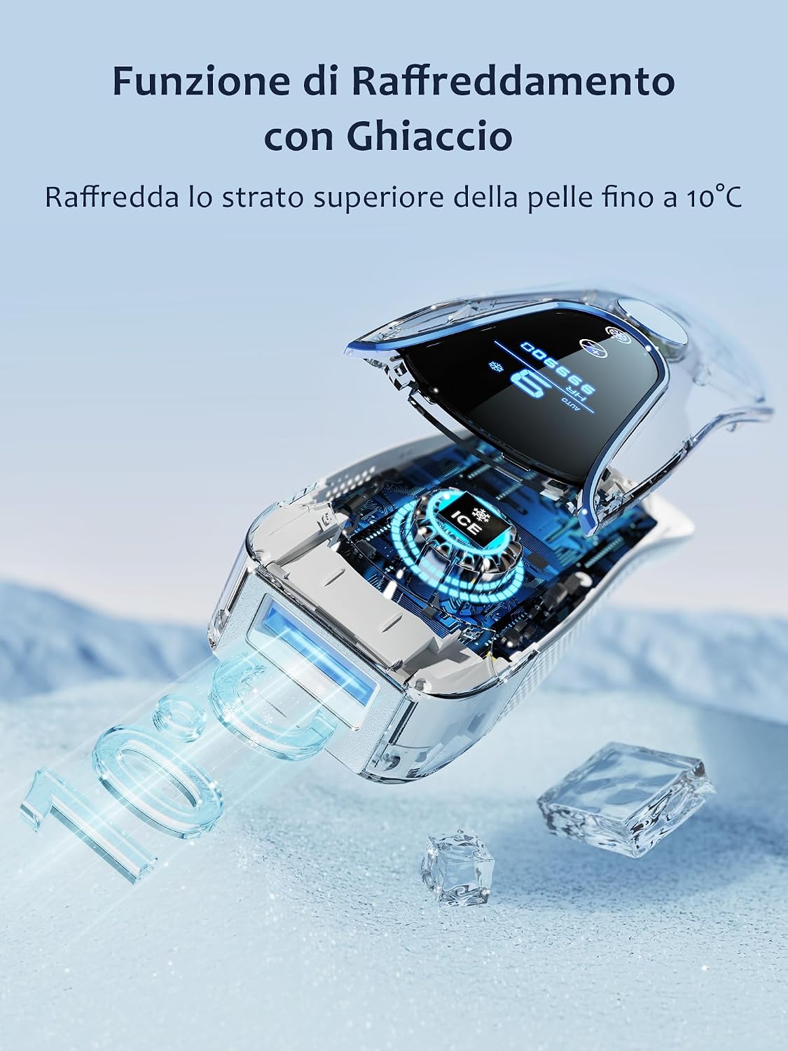 Thumbnail 2 de Epilatore Luce Pulsata con Funzione Ghiaccio 19,35J – comfort, efficacia e uso domestico
