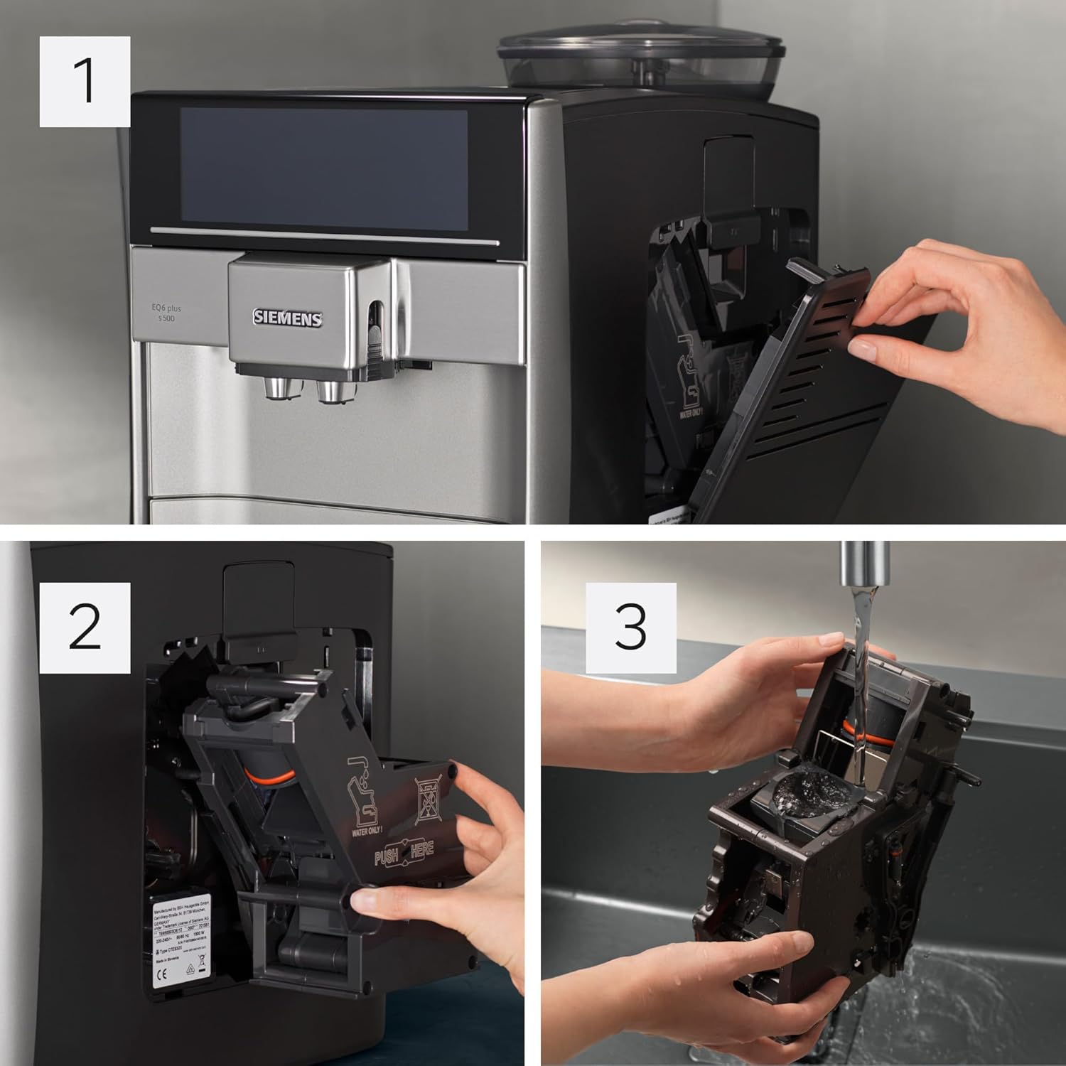 Thumbnail 4 de SIEMENS EQ6 plus S500 TE655203RW : machine à café automatique avec système de lait et écran tactile