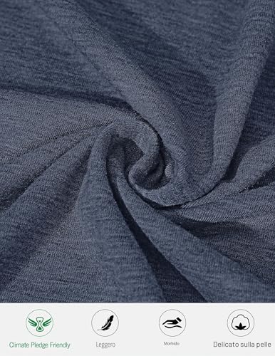 Thumbnail 7 de Polo TARAINYA da Uomo in Cotone Blu Navy con Tasca e Maniche Corte