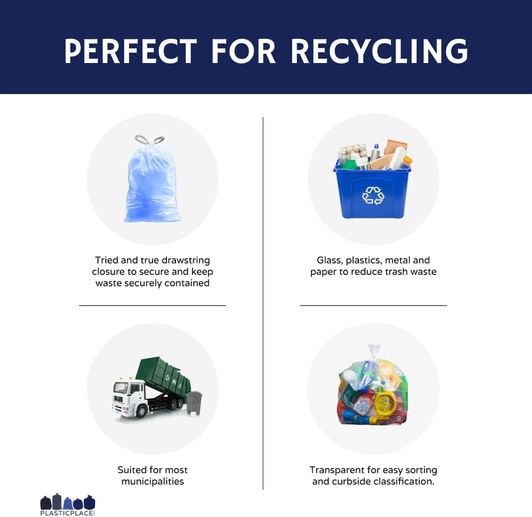 Thumbnail 4 de Plasticplace worki do simplehuman Code V, niebieskie, ze sznurkiem, 200 szt.