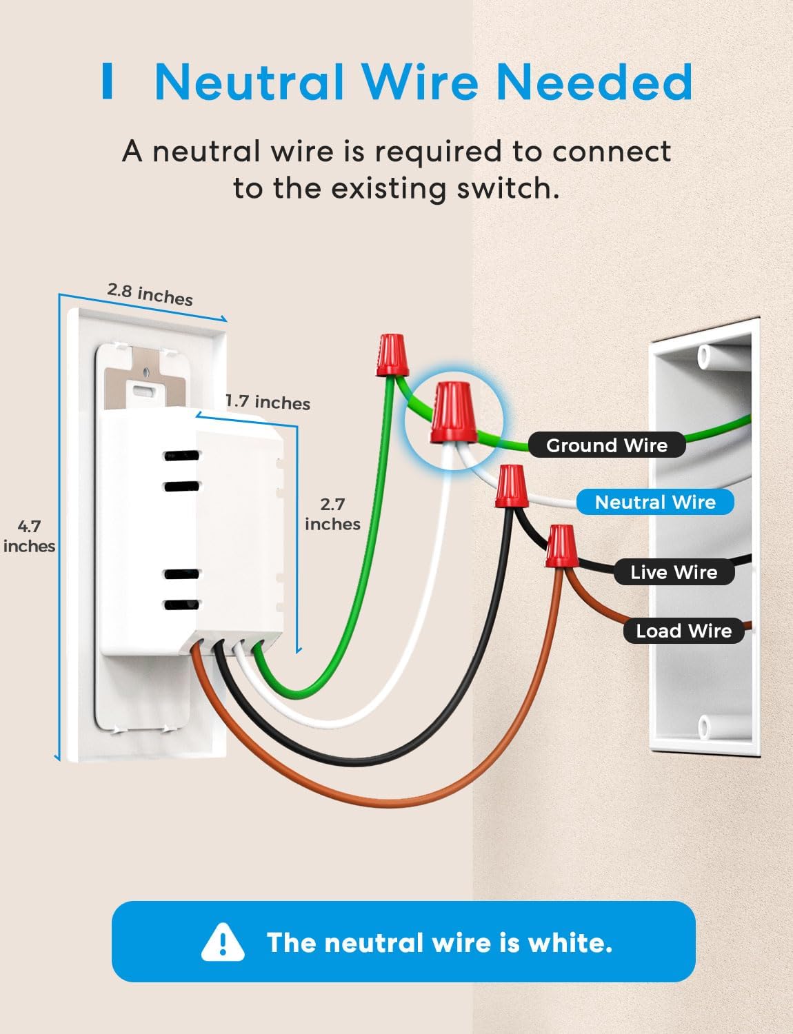 Detalle 2 de Meross 4 interrupteurs intelligents ⚡