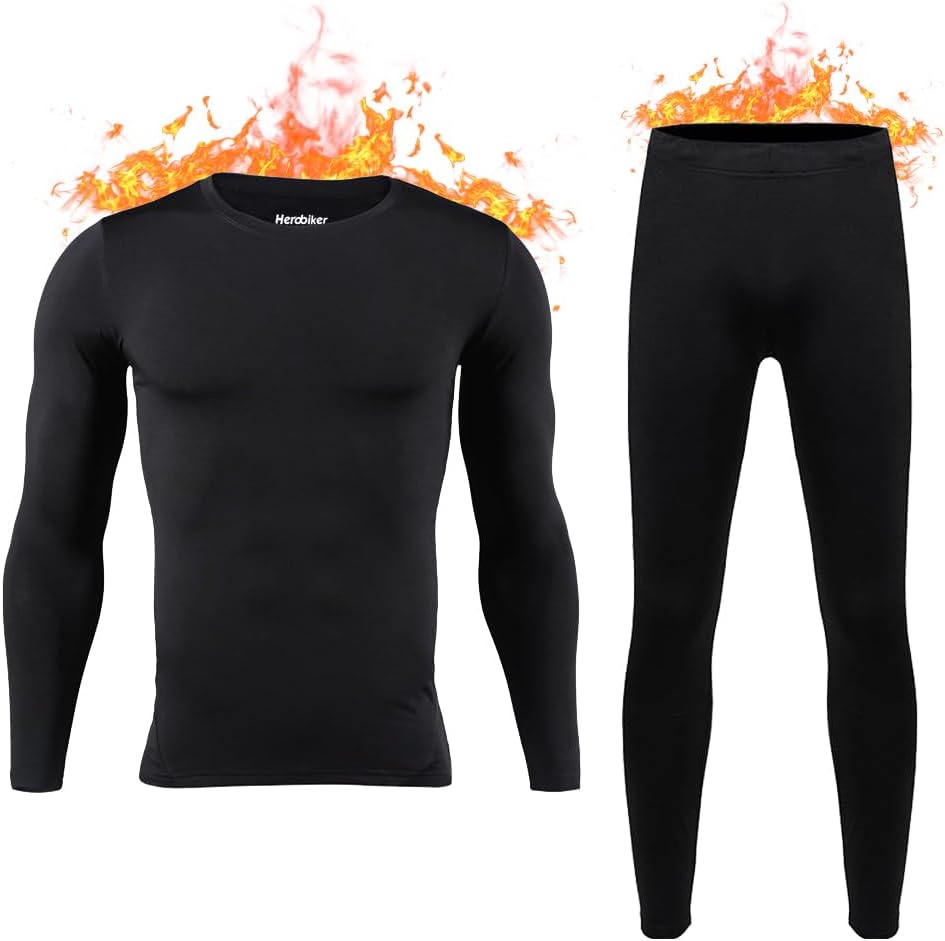 HEROBIKER Long Johns Thermal Ski Underwear ⚙