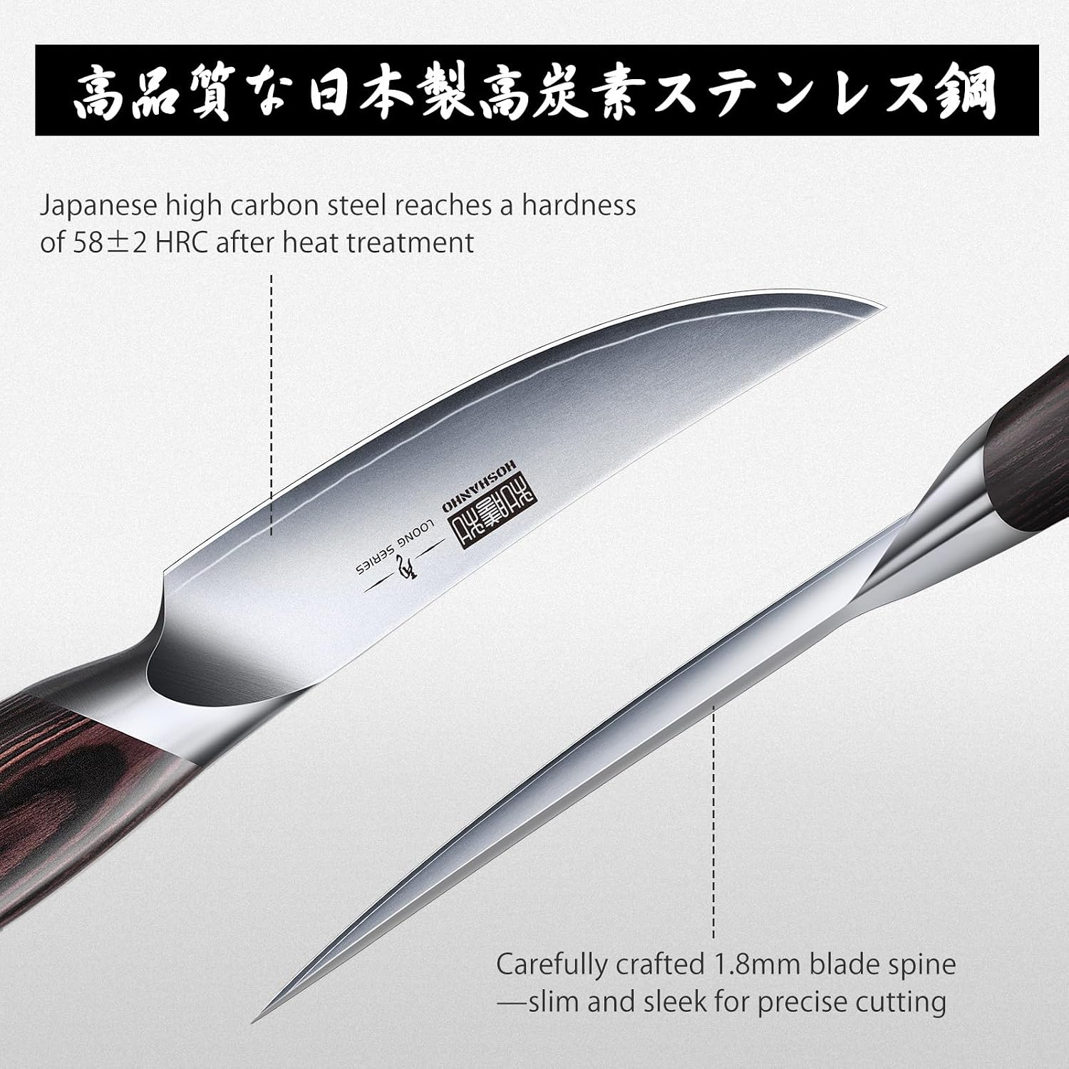 Detalle 2 de HOSHANHO Steak Knives 4.5-Inch