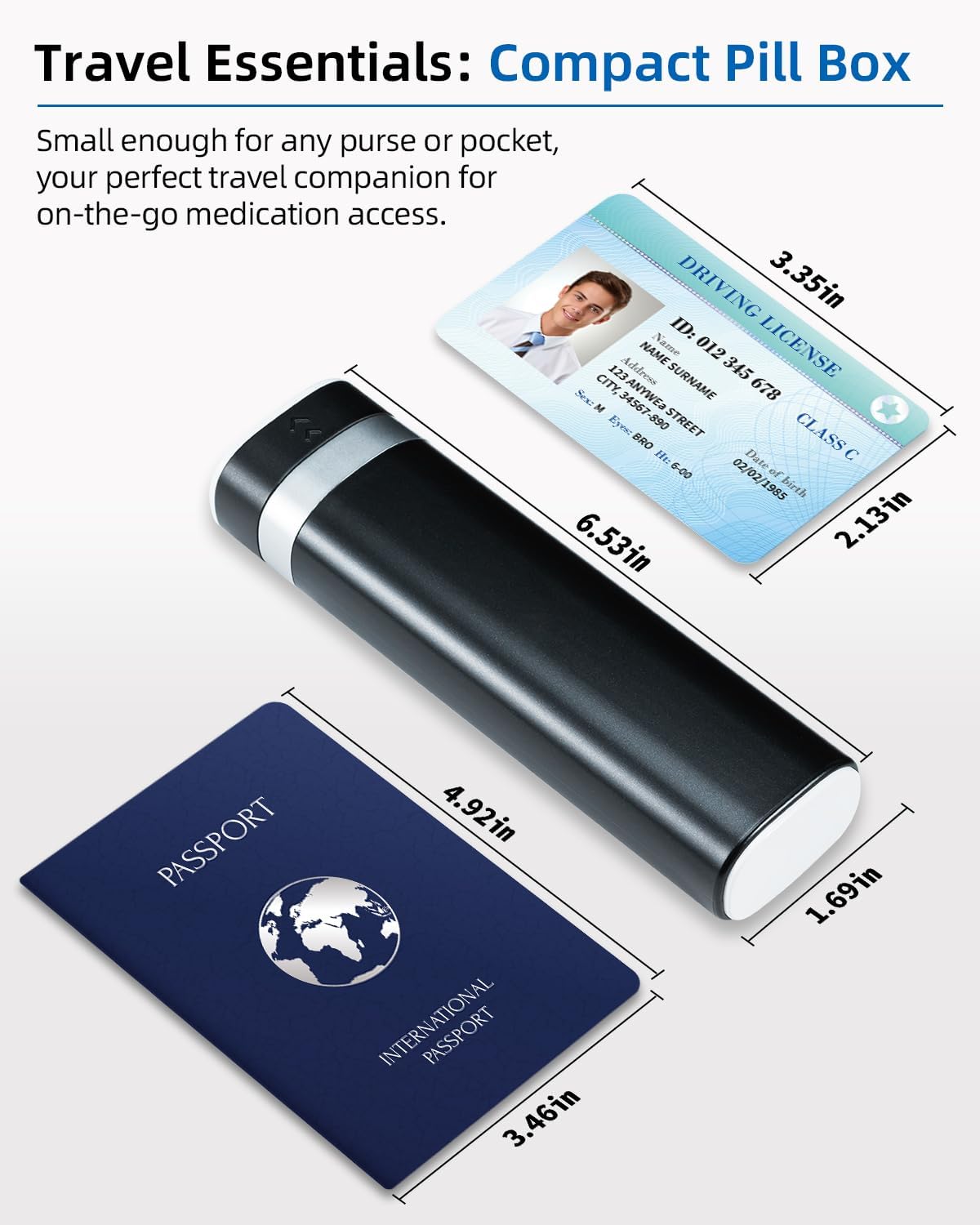Detalle 2 de Betife 7-day pill organiser for travel