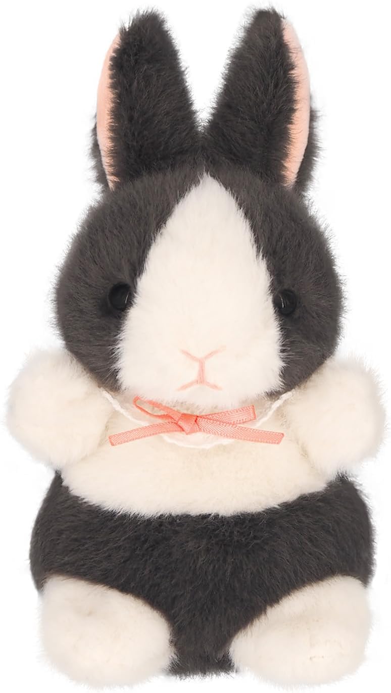 Detalle de 三英貿易 ちもしぃらびっつ ダッチ うさぎのぬいぐるみ 約H16×W9×D9cm リボン付き首飾り