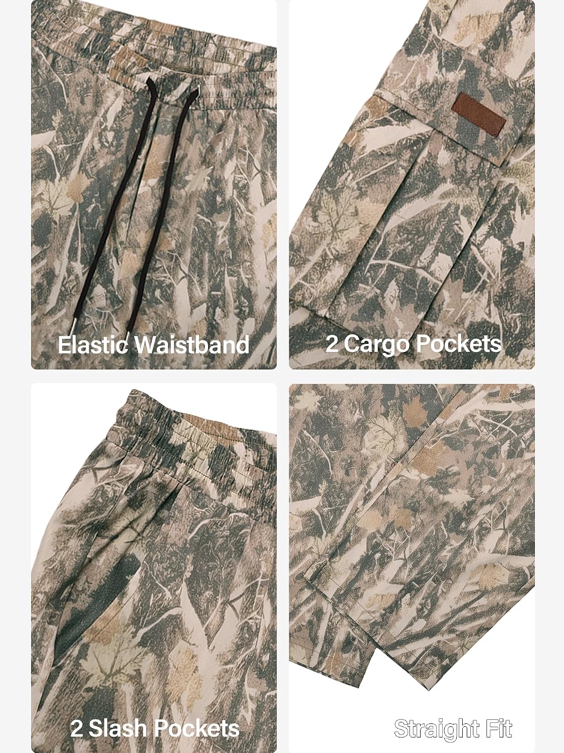 Thumbnail 5 de PLEPAN Cargo Joggers with Drawstring Pockets