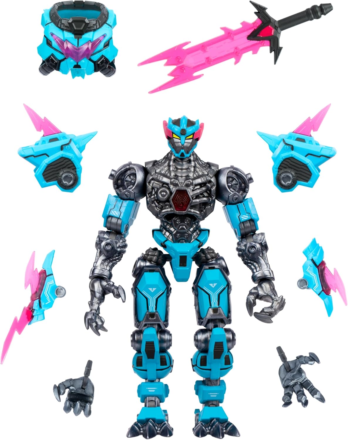 Detalle de MrBeast Lab Collection Platine – Panthère Titan de Combat 16,5 cm