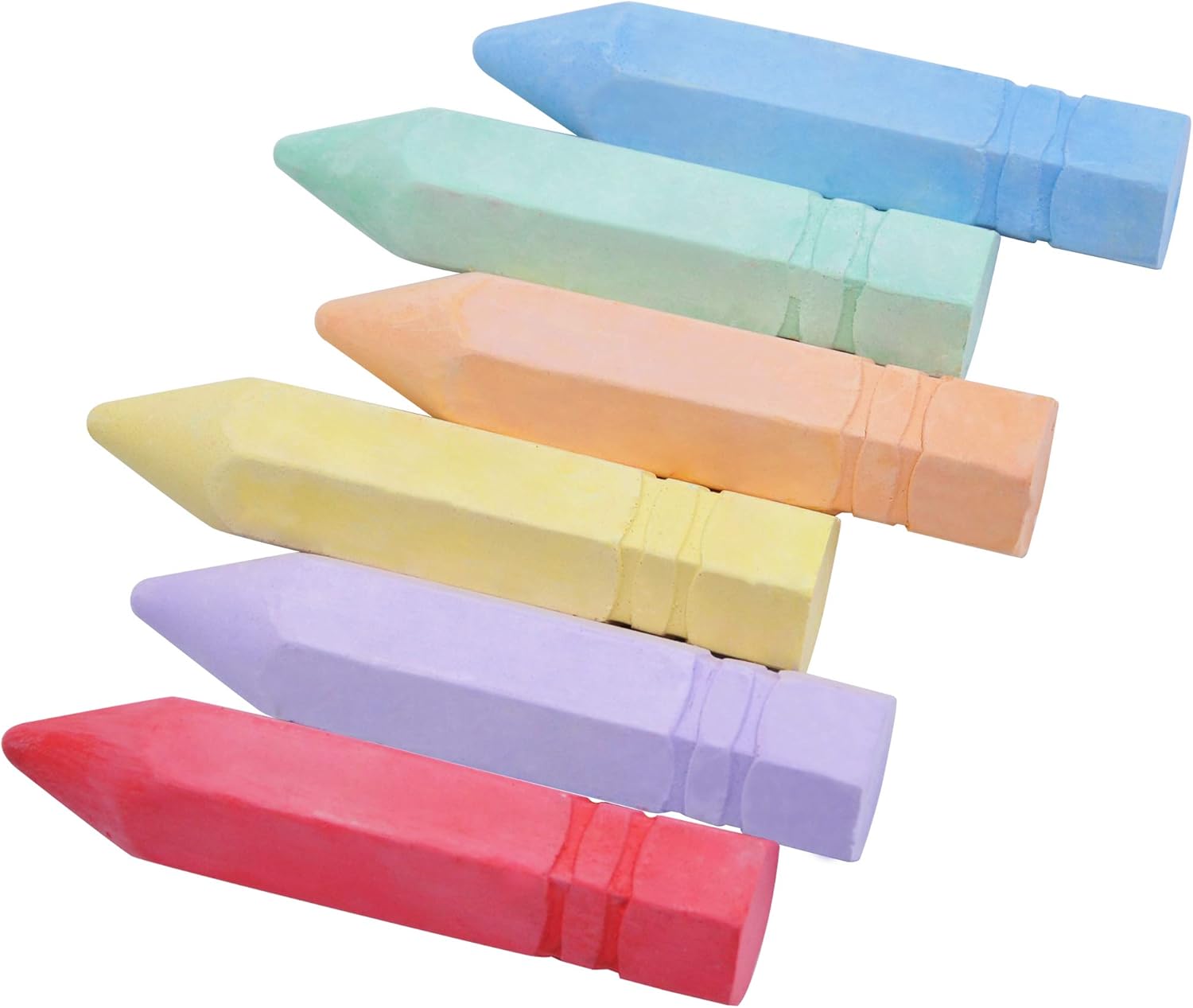 Thumbnail 2 de JOYIN Jumbo-Straßenmalkreide Set 24-teilig, kegelförmig, waschbar & ungiftig (6 Farben)