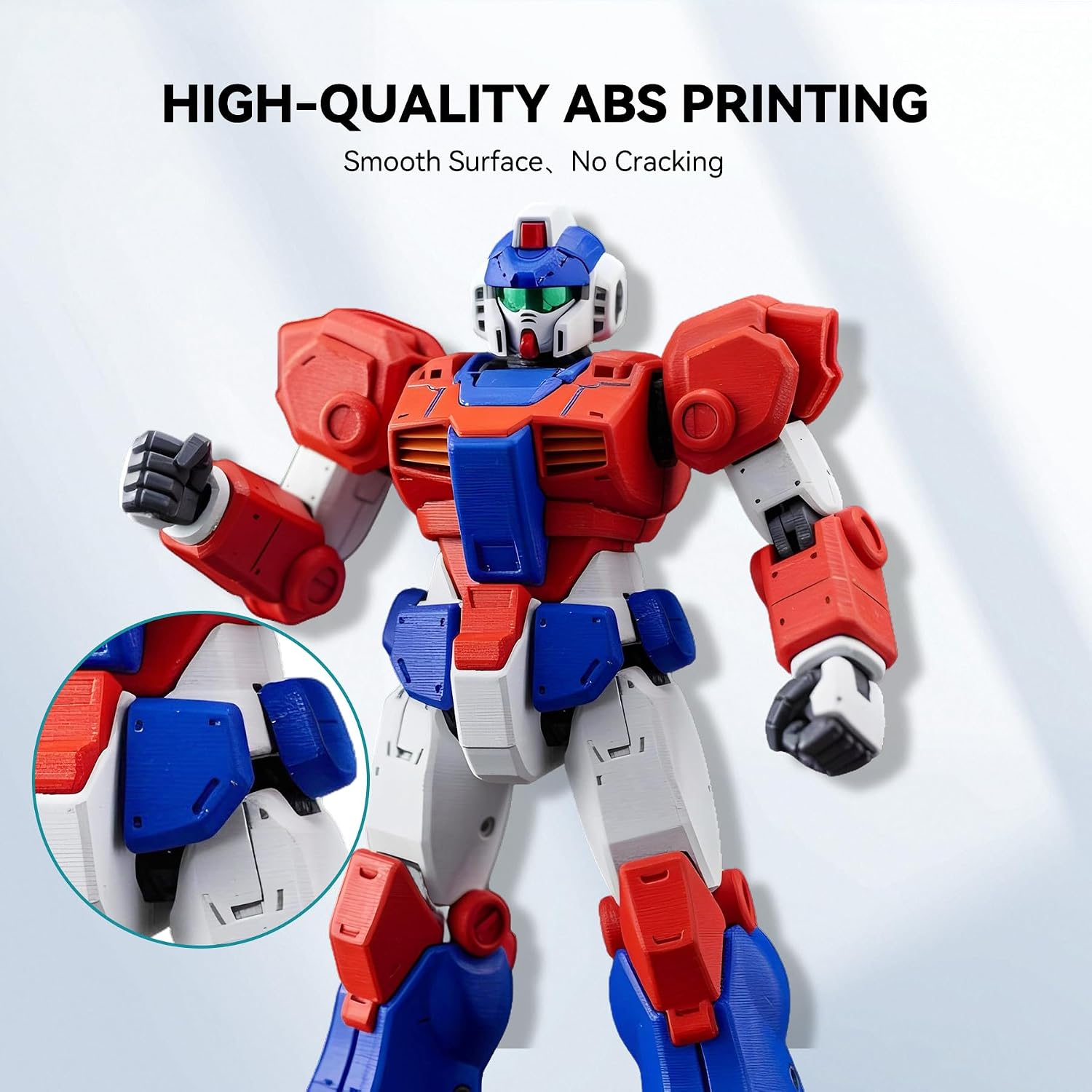Thumbnail 3 de SUNLU High Speed ABS Filament „Rapid“ (1,75 mm) – bis 350 mm/s, bis 91 °C Wärmeverformung, 1 kg Spule (Rot)
