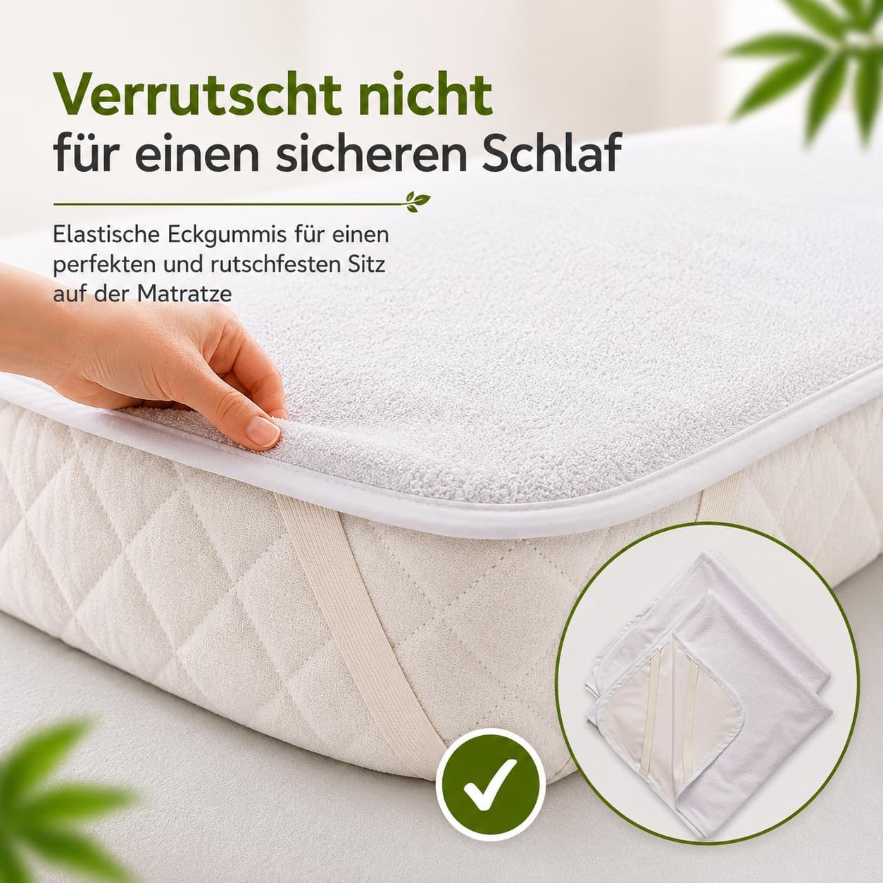 Thumbnail 6 de Flyideas wasserdichter Matratzenschoner fürs Babybett 80x160 cm (2er-Set) mit Bambus-Zertifizierung