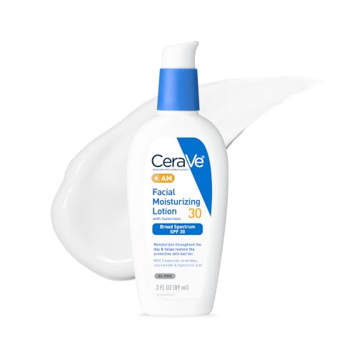 Detalle de CeraVe AM Oil Free SPF 30 Face Moisturizer with Niacinamide & Ceramides