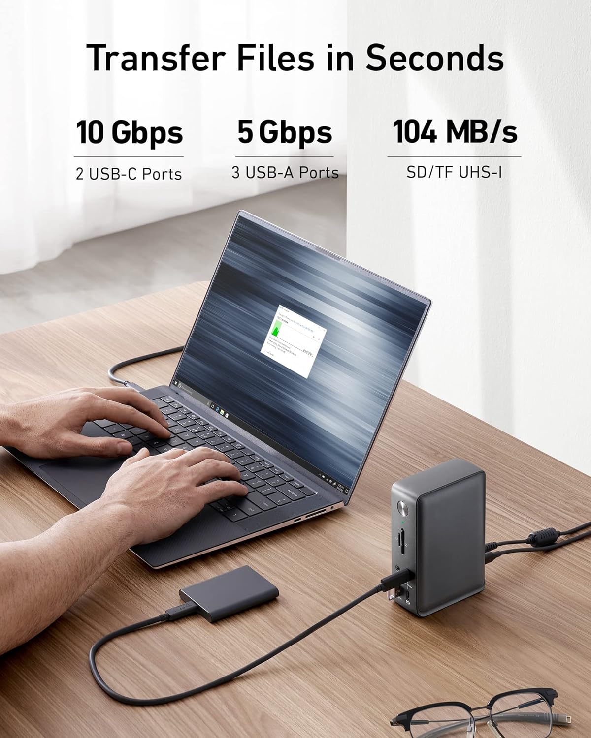 Detalle de Anker USB-C docking station, 13-in-1